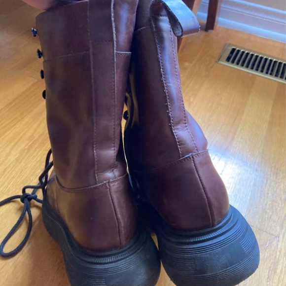L’Intervalle leather lace-up combat boots, 38 - Picture 2 of 4
